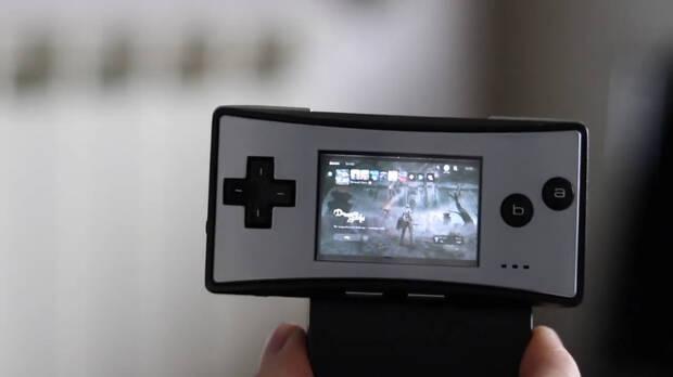 Menu PS5 Demon's Souls en Game Boy Micro