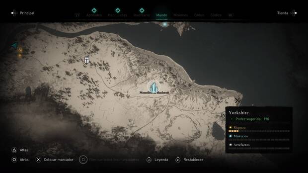 AC Valhalla - Menhires: Monolito de Rudston - localización
