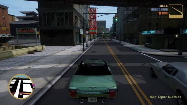 El HDR en 'GTA III' no está del todo bien calibrado y la imagen se ve bastante oscura a menos que subáis el brillo o lo desactivéis.