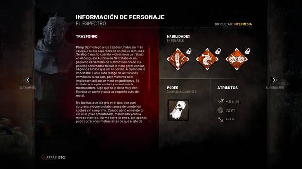 Dead by Daylight - Información y detalles del asesino El Espectro (Philip Ojomo)