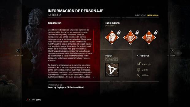 Dead by Daylight - Información y detalles del asesino La Bruja (Lisa Sherwood)