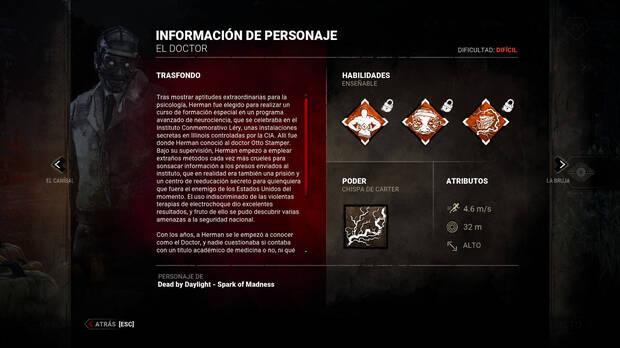 Dead by Daylight - Información y detalles del asesino El Doctor (Herman Carter)