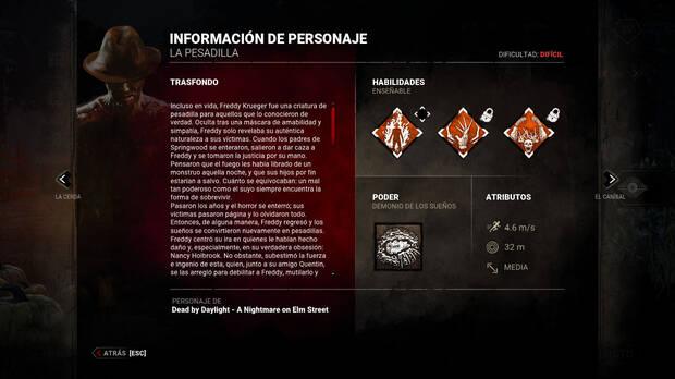 Dead by Daylight - Información y detalles del asesino La Pesadilla (Freddy Krueger)