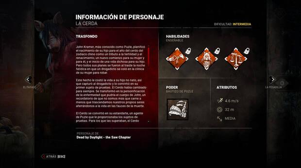 Dead by Daylight - Información y detalles del asesino La Cerda (Amanda Young)