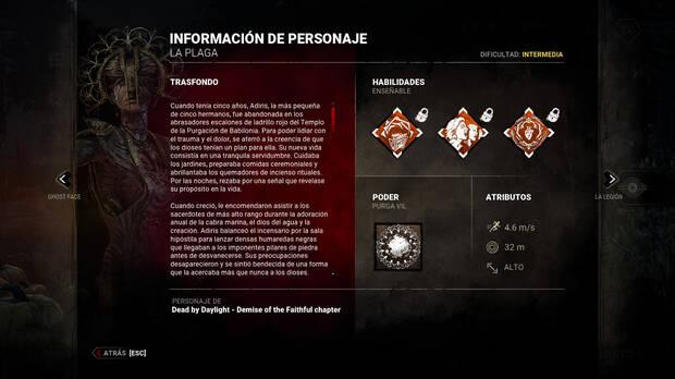 Dead by Daylight - Información y detalles del asesino La Plaga (Adiris)