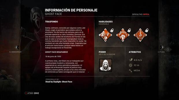 Dead by Daylight - Información y detalles del asesino Ghost Face (Danny Johnson)