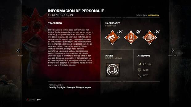 Dead by Daylight - Información y detalles del asesino El Demogorgon
