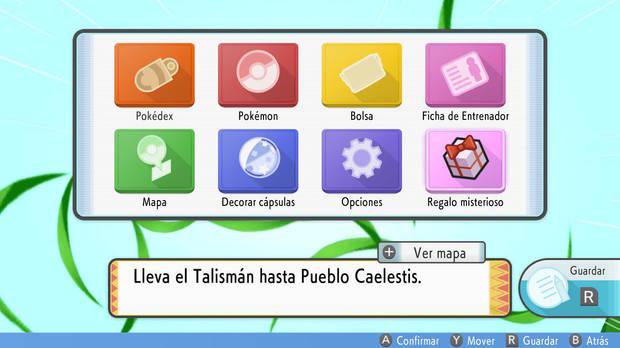Pokémon Diamante Brillante y Pokémon Perla Reluciente - Menú principal superpuesto al entrar en combate