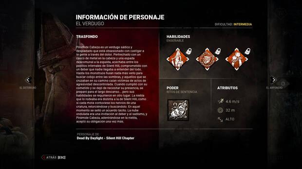 Dead by Daylight - Información y detalles del asesino El Verdugo (Pyramid Head)