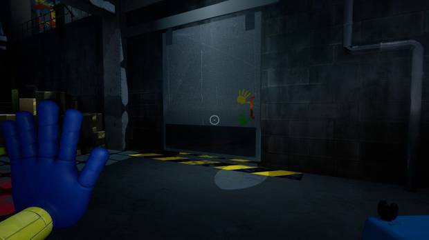 Poppy Playtime - Cintas de vídeo: ubicación de la manija de la puerta que lleva al vídeo amarillo