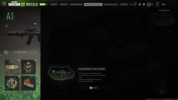 Call of Duty Warzone 2.0 - Sectores y progreso del Pase de batalla