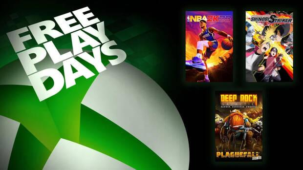 Free Play Days de Xbox Live Gold del 18 al 21 de noviembre.