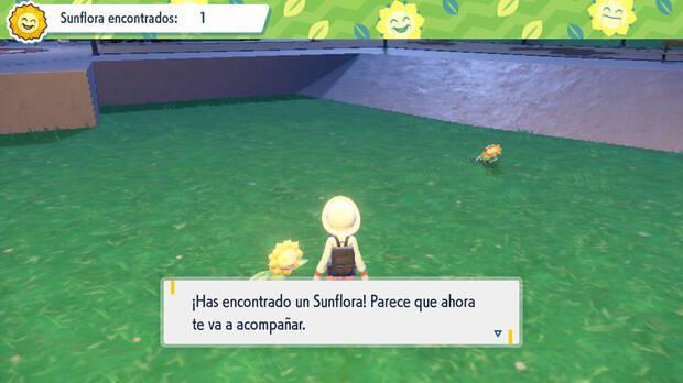 Pokémon Escarlata y Púrpura - Localización de Sunflora nº 1, 2 y 3 en el examen del Gimnasio Planta