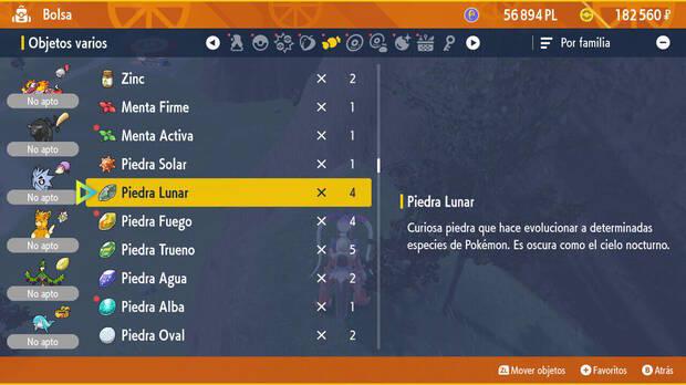 Pokémon Escarlata y Púrpura - Cómo conseguir la Piedra Lunar