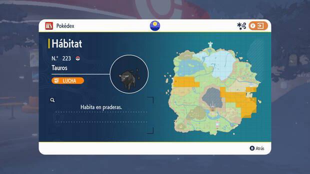 Pokémon Escarlata y Púrpura - ¿Dónde aparece Tauros de Paldea? - Localización