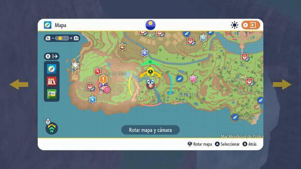 Pokémon Escarlata y Púrpura - Ubicación de la Estaca amarilla nº 6