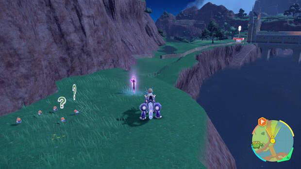 Pokémon Escarlata y Púrpura - Localización en el mapa de la Estaca morada nº 6