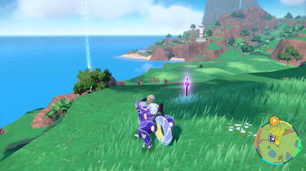 Pokémon Escarlata y Púrpura - Localización en el mapa de la Estaca morada nº 2
