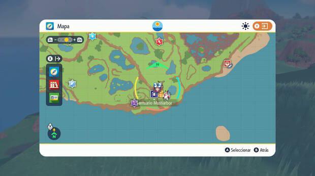 Pokémon Escarlata y Púrpura - Ubicación de la Estaca morada nº 2