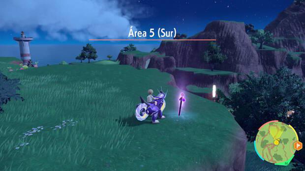 Pokémon Escarlata y Púrpura - Localización en el mapa de la Estaca morada nº 5