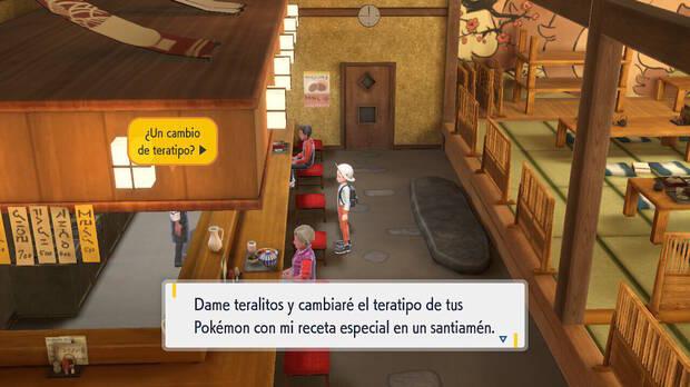 Pokémon Escarlata y Púrpura - Cómo cambiar los Teratipos de los Pokémon