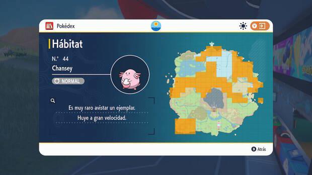 Pokémon Escarlata y Púrpura - Localizaciones y hábitats de Chansey en Paldea