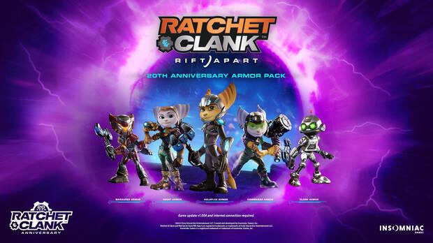 Armaduras gratis de Ratchet and Clank: Una dimensin aparte.