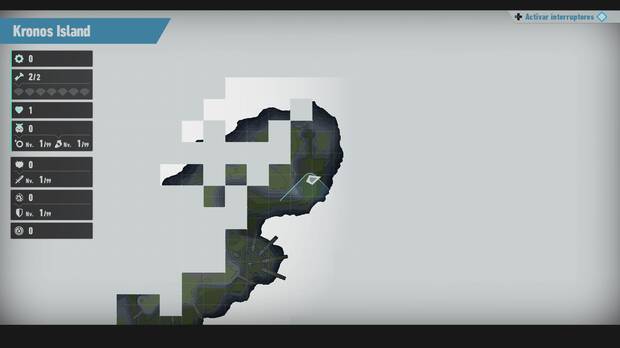 Sonic Frontiers - Localización en el mapa del desafío M-001 de Kronos Island