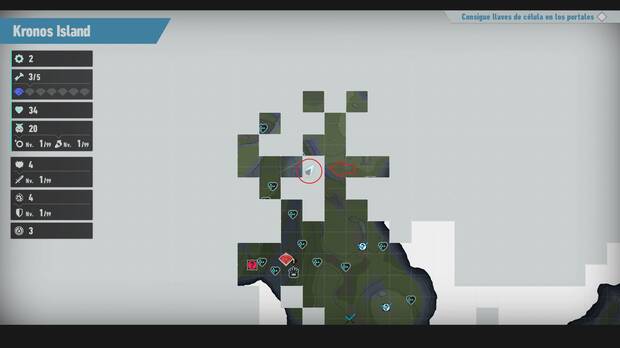 Sonic Frontiers - Localización en el mapa del desafío M-007 de Kronos Island