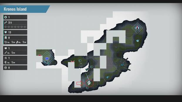 Sonic Frontiers - Localización en el mapa del desafío M-002 de Kronos Island