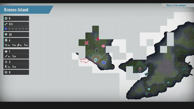 Sonic Frontiers - Localización en el mapa del desafío M-003 de Kronos Island
