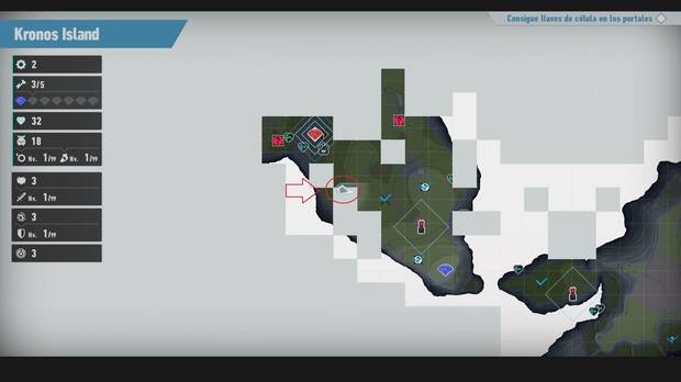 Sonic Frontiers - Localización en el mapa del desafío M-005 de Kronos Island