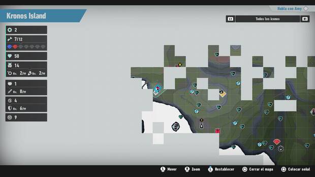 Sonic Frontiers - Localización en el mapa del desafío M-021 de Kronos Island