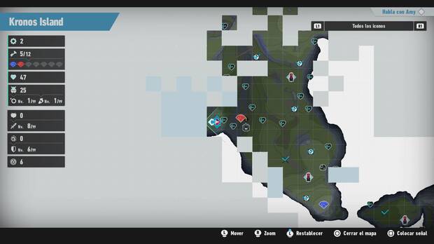 Sonic Frontiers - Localización en el mapa del desafío M-008 de Kronos Island