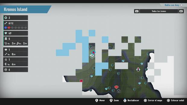 Sonic Frontiers - Localización en el mapa del desafío M-017 de Kronos Island