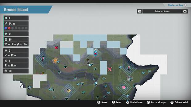 Sonic Frontiers - Localización en el mapa del desafío M-015 de Kronos Island
