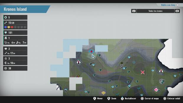 Sonic Frontiers - Localización en el mapa del desafío M-022 de Kronos Island
