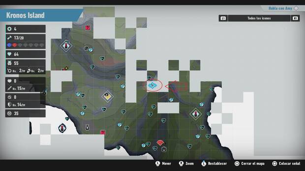 Sonic Frontiers - Localización en el mapa del desafío M-013 de Kronos Island