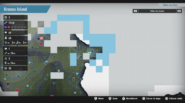 Sonic Frontiers - Localización en el mapa del desafío M-011 de Kronos Island