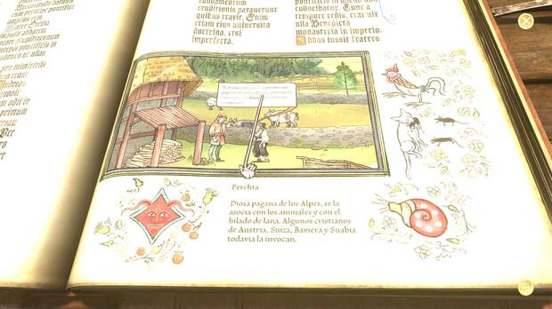 Podemos seleccionar algunos términos en las conversaciones, como nombres de ciudades antiguas, para leer una breve descripción de ellos.