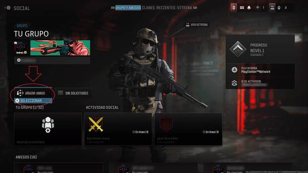 Call of Duty Modern Warfare 3 (2023) - Cómo agregar nuevos amigos