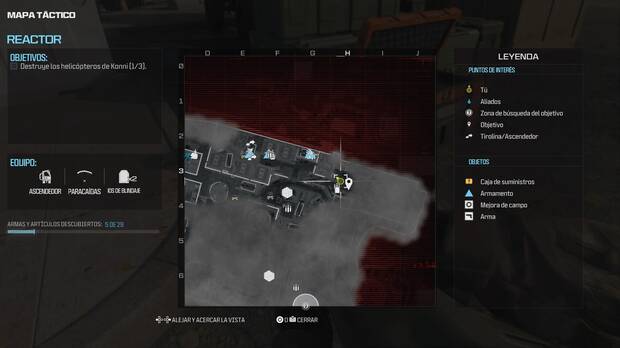 Call of Duty Modern Warfare 3 - Localización en el mapa de la mejora del chaleco portaplacas #2 de la misión Reactor