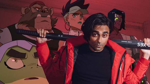 Imagen promocional de Adi Shankar, director de Capitán Laserhawk