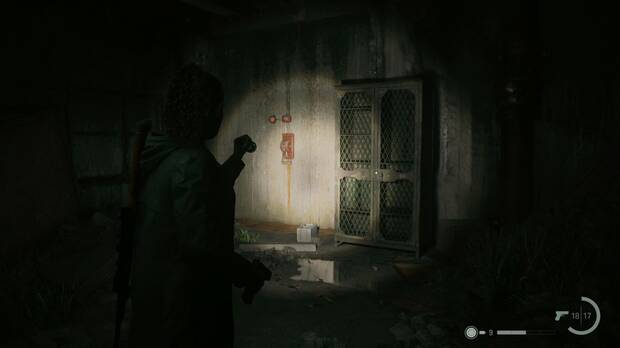 Alan Wake 2 - Armario con las cizallas en el búnker de la superposición de la residencia