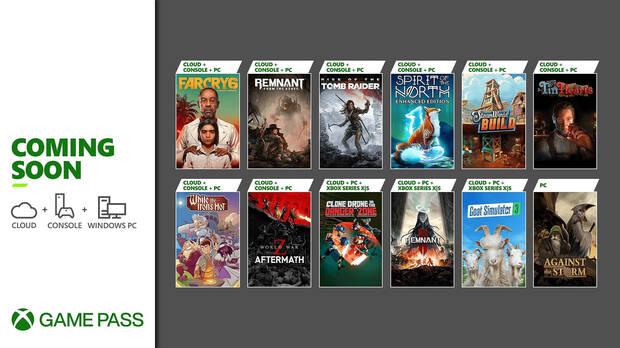 Novedades de Xbox Game Pass.