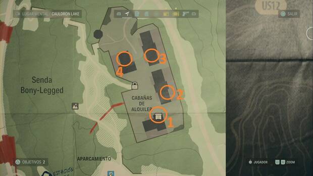 Alan Wake 2 - Puntos de interés en Cauldron Lake
