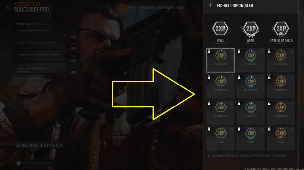 Call of Duty: Black Ops 6 - Gasta fichas de doble de EXP para subir de nivel más rápido