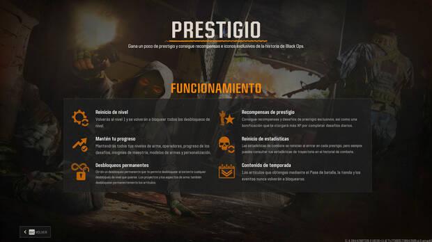 Call of Duty: Black Ops 6 - Cómo funciona el sistema de prestigio
