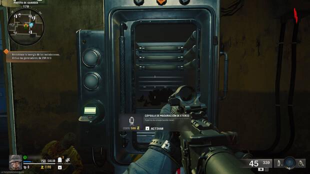 CoD Black Ops 6 Zombis Easter egg Terminus - Restablecer la energía de las cápsulas de maduración de eterio
