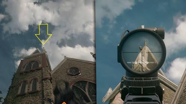 Call of Duty: Black Ops 6 Zombis - Disparar a la cabeza zombi de la igleisa para desbloquear el easter egg de la lluvia de zombis